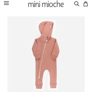Pink Clay Biker Romper by mini mioche